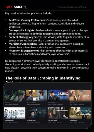 Scraping K Rend K-Drama Data Scraping For Unlocking Korean Viewer Trends.pptx