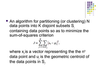 K mean-clustering algorithm | PPT