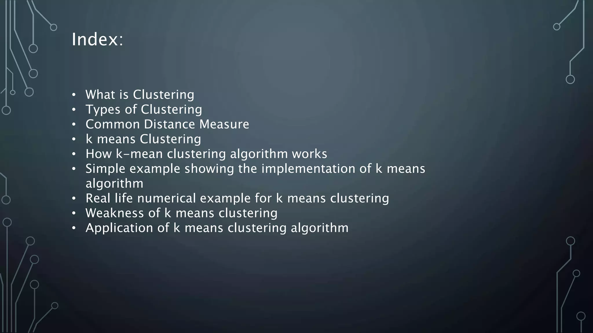 K means clustering | PPTX