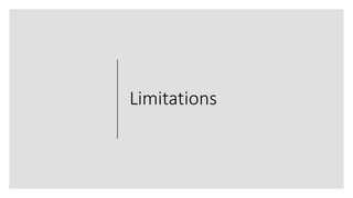 Limitations
 