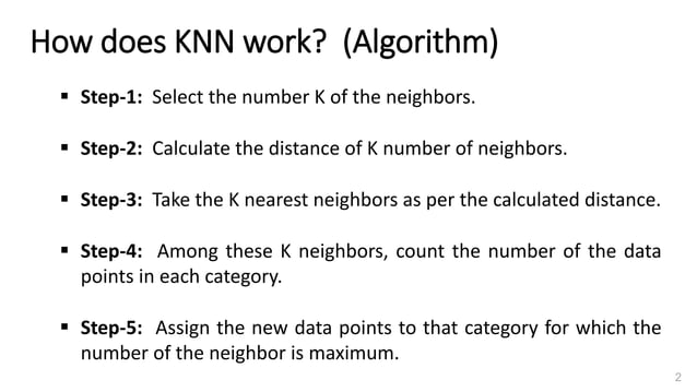 Understanding K-Nearest Neighbor (KNN) Algorithm | PDF