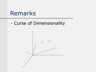 Remarks
- Curse of Dimensionality
 
