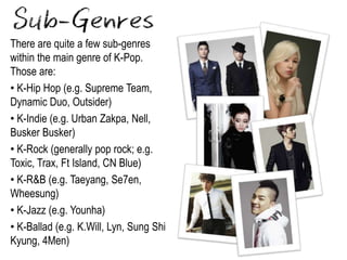 K Pop Genre Presentation AS Media Studies PPT