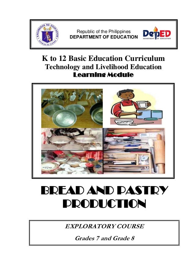 K to12breadandpastrylearningmodule