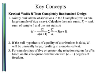 The Kruskal Wallis H Test