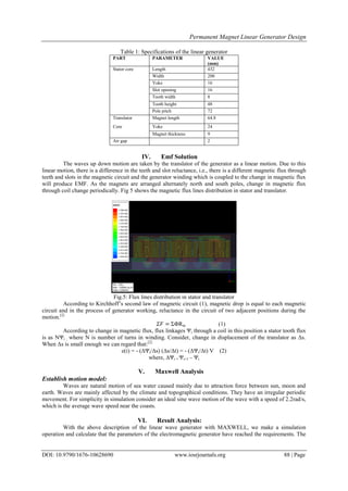 Permanent Magnet Linear Generator Design | PDF