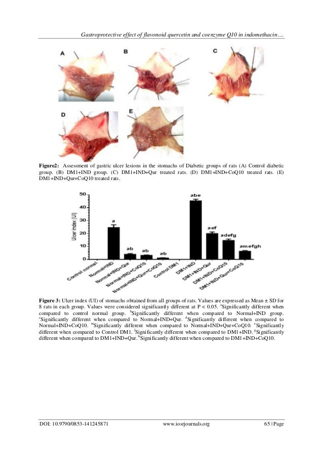 Gastroprotective effect of flavonoid quercetin and coenzyme Q10 in in…