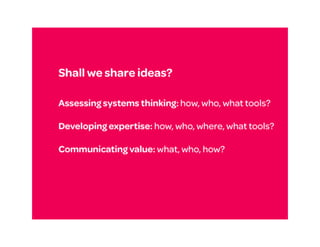 K02-salen: Systems Thinking in Action 2011