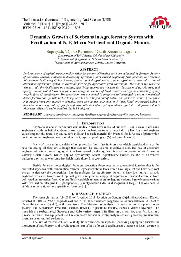 The International Journal of Engineering and Science (The IJES) | PDF