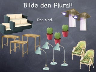 Bilde den Plural!

    Das sind...
 