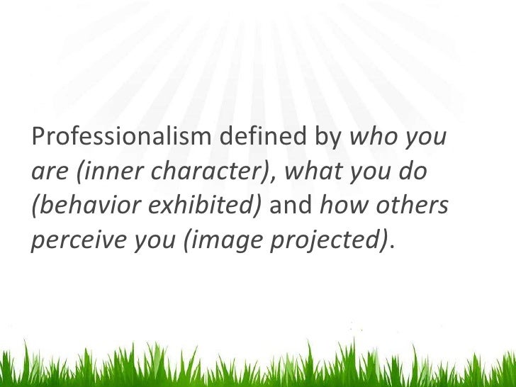 how to be professional