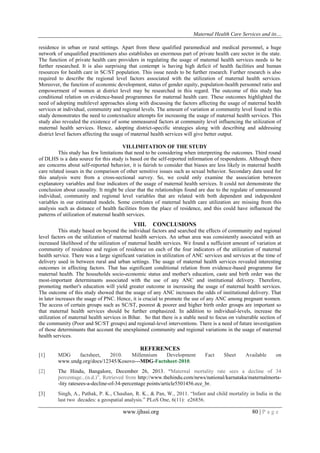 Maternal Health Care Services and Its Utilization in Bihar, India | PDF