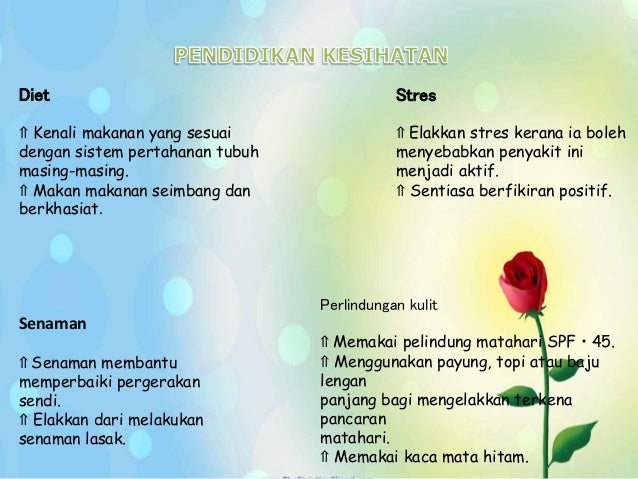 Systemic Lupus Erythematosus Sle Lupus Komunikasi Kesihatan