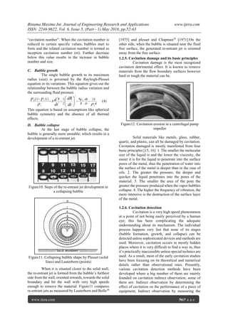 Cavitation Effects in Centrifugal Pumps- A Review | PDF