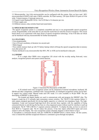 Voice Recognition Wireless Home Automation System Based On Zigbee | PDF