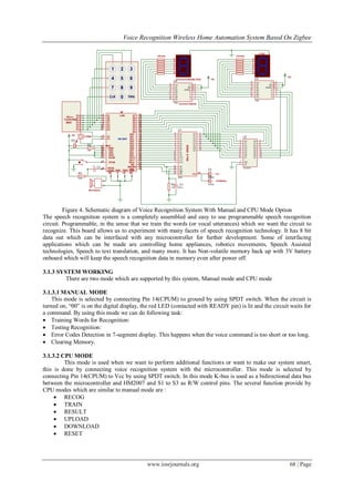 Voice Recognition Wireless Home Automation System Based On Zigbee | PDF