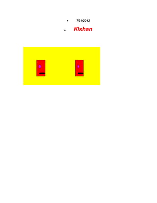 • 7/31/2012
• Kishan
 