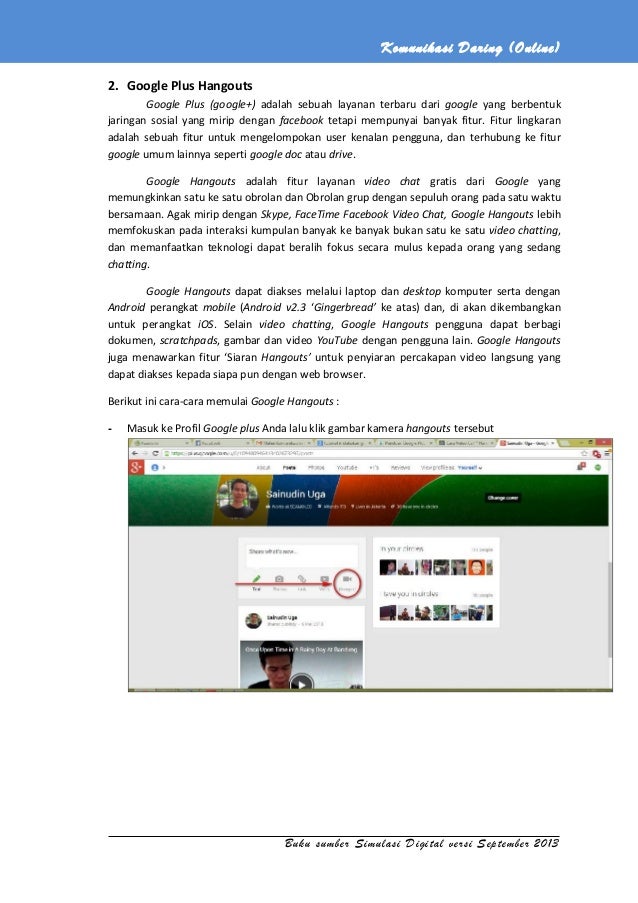 Google Hangout Adalah Fitur Layanan Video Chat Gratis Dari Studi Indonesia