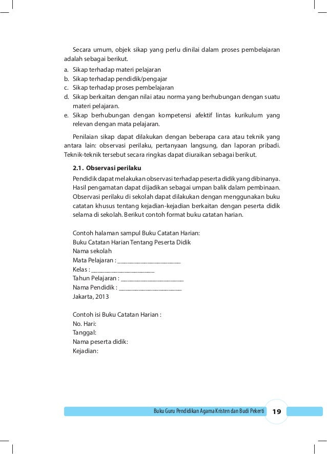 Contoh Laporan Hasil Observasi Perkembangan Anak Sd 
