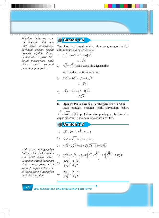 Buku Guru Matematika Sma Kelas X Kurikulum 2013 Blogerkupang Com