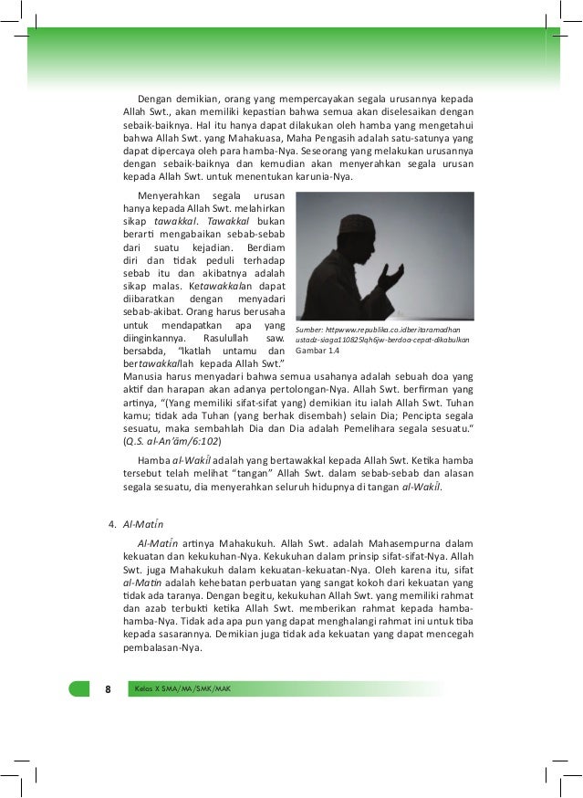 Buku Materi Agama Islam Kelas X Kurikulum 2013