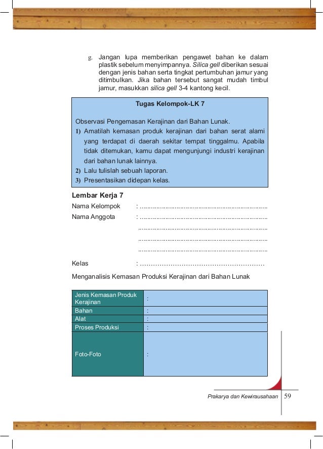 Buku Prakarya Kelas 11 Semester 2  Guru Paud