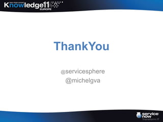 ThankYou
 @servicesphere

  @michelgva
 