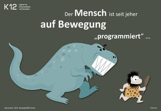 Chart 2
Der Mensch ist seit jeher
auf Bewegung
„programmiert“ …
BewegtbildformateNovember 2010
 