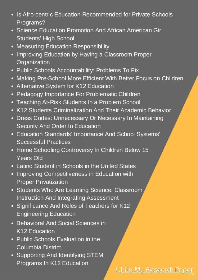 100 Topics For Research Papers