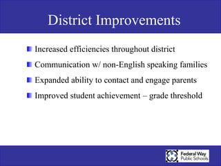 Communication StrategyOur goal is to build a strong relationship bond between our school system and the many publics in the community by using proven, two-way communications strategies to inform them about the system and listen to the hopes and dreams they have for our schools, children and the community. 