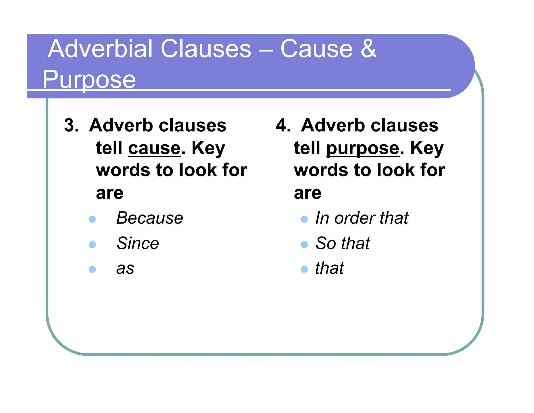 Phrases And Clauses, the types of phrases, types of clause | PDF