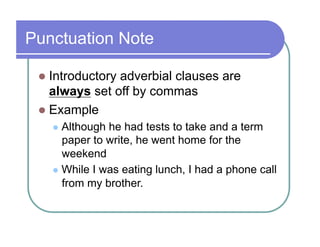 Set Off Clause Example Phrases And Clauses, the types of phrases, types of clause | PDF