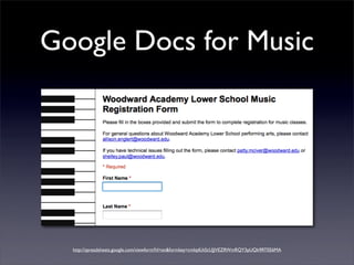 Google Docs for Music




  http://spreadsheets.google.com/viewform?hl=en&formkey=cmlqdUtScUJJVEZRWmRQY3pUQk9RTEE6MA
 