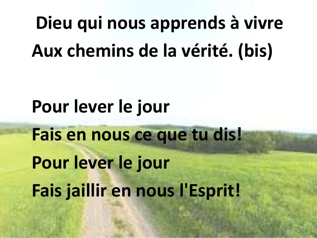 Dieu Qui Nous Appelle à Vivre Partition