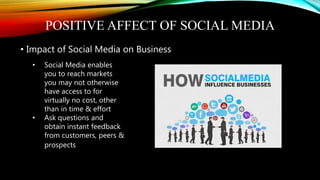 Role Of Social Media In Our Personal Life | PPTX