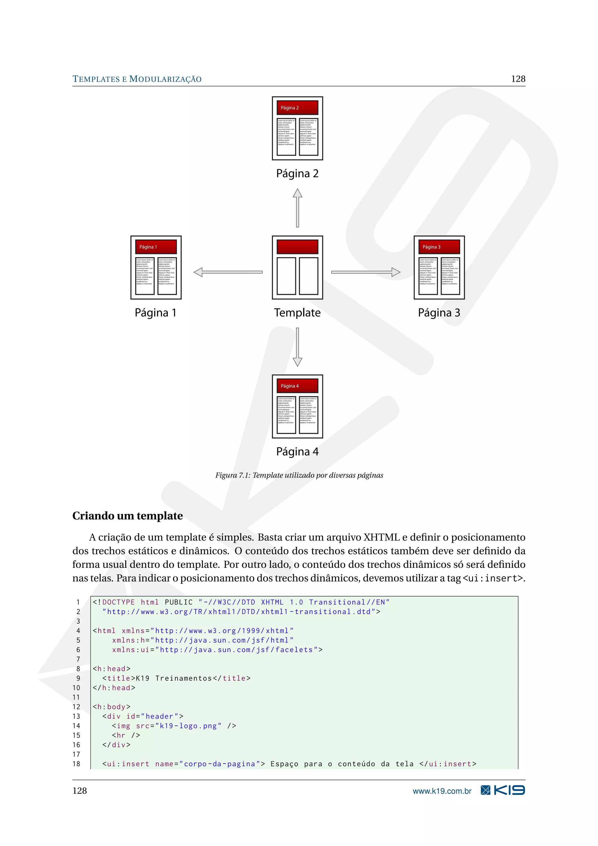 T EMPLATES E M ODULARIZAÇÃO                                                                                                                                                                       128

                                                                                             Página 2

                                                                                         Lorem ipsum dolor sit     Lorem ipsum dolor sit
                                                                                         amet, consectetur         amet, consectetur
                                                                                         adipiscing elit.          adipiscing elit.
                                                                                         Aenean rutrum             Aenean rutrum
                                                                                         accumsan lorem, non       accumsan lorem, non
                                                                                         euismod ligula            euismod ligula
                                                                                         aliquet in. Proin vitae   aliquet in. Proin vitae
                                                                                         ultricies sapien.         ultricies sapien.
                                                                                         Donec volutpat lacus      Donec volutpat lacus
                                                                                         eleifend sapien           eleifend sapien
                                                                                         vestibulum eu             vestibulum eu
                                                                                         dapibus mi pharetra       dapibus mi pharetra




                                                                                        Página 2




                      Página 1                                                                                                                    Página 3

                  Lorem ipsum dolor sit     Lorem ipsum dolor sit                                                                             Lorem ipsum dolor sit     Lorem ipsum dolor sit
                  amet, consectetur         amet, consectetur                                                                                 amet, consectetur         amet, consectetur
                  adipiscing elit.          adipiscing elit.                                                                                  adipiscing elit.          adipiscing elit.
                  Aenean rutrum             Aenean rutrum                                                                                     Aenean rutrum             Aenean rutrum
                  accumsan lorem, non       accumsan lorem, non                                                                               accumsan lorem, non       accumsan lorem, non
                  euismod ligula            euismod ligula                                                                                    euismod ligula            euismod ligula
                  aliquet in. Proin vitae   aliquet in. Proin vitae                                                                           aliquet in. Proin vitae   aliquet in. Proin vitae
                  ultricies sapien.         ultricies sapien.                                                                                 ultricies sapien.         ultricies sapien.
                  Donec volutpat lacus      Donec volutpat lacus                                                                              Donec volutpat lacus      Donec volutpat lacus
                  eleifend sapien           eleifend sapien                                                                                   eleifend sapien           eleifend sapien
                  vestibulum eu             vestibulum eu                                                                                     vestibulum eu             vestibulum eu
                  dapibus mi pharetra       dapibus mi pharetra                                                                               dapibus mi pharetra       dapibus mi pharetra




                  Página 1                                                             Template                                               Página 3




                                                                                             Página 4

                                                                                         Lorem ipsum dolor sit     Lorem ipsum dolor sit
                                                                                         amet, consectetur         amet, consectetur
                                                                                         adipiscing elit.          adipiscing elit.
                                                                                         Aenean rutrum             Aenean rutrum
                                                                                         accumsan lorem, non       accumsan lorem, non
                                                                                         euismod ligula            euismod ligula
                                                                                         aliquet in. Proin vitae   aliquet in. Proin vitae
                                                                                         ultricies sapien.         ultricies sapien.
                                                                                         Donec volutpat lacus      Donec volutpat lacus
                                                                                         eleifend sapien           eleifend sapien
                                                                                         vestibulum eu             vestibulum eu
                                                                                         dapibus mi pharetra       dapibus mi pharetra




                                                                                        Página 4
                                                                      Figura 7.1: Template utilizado por diversas páginas




Criando um template
    A criação de um template é simples. Basta criar um arquivo XHTML e deﬁnir o posicionamento
dos trechos estáticos e dinâmicos. O conteúdo dos trechos estáticos também deve ser deﬁnido da
forma usual dentro do template. Por outro lado, o conteúdo dos trechos dinâmicos só será deﬁnido
nas telas. Para indicar o posicionamento dos trechos dinâmicos, devemos utilizar a tag <ui:insert>.

 1    <! DOCTYPE html PUBLIC " -// W3C // DTD XHTML 1.0 Transitional // EN "
 2       " http :// www . w3 . org / TR / xhtml1 / DTD / xhtml1 - transitional . dtd " >
 3
 4    < html xmlns = " http :// www . w3 . org /1999/ xhtml "
 5         xmlns : h = " http :// java . sun . com / jsf / html "
 6         xmlns : ui = " http :// java . sun . com / jsf / facelets " >
 7
 8    <h : head >
 9       < title > K19 Treinamentos </ title >
10    </ h : head >
11
12    <h : body >
13       < div id = " header " >
14          < img src = " k19 - logo . png " / >
15          < hr / >
16       </ div >
17
18      < ui : insert name = " corpo - da - pagina " > Espaço para o conteúdo da tela </ ui : insert >


128                                                                                                                                          www.k19.com.br
 