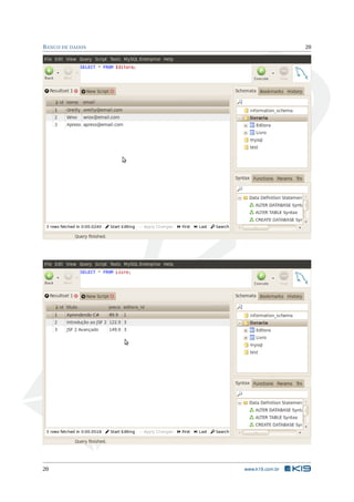 BANCO DE DADOS 20
20 www.k19.com.br
 