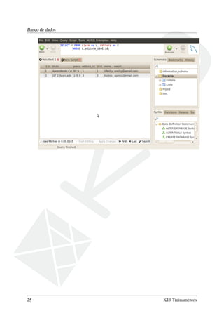 Banco de dados
25 K19 Treinamentos
 