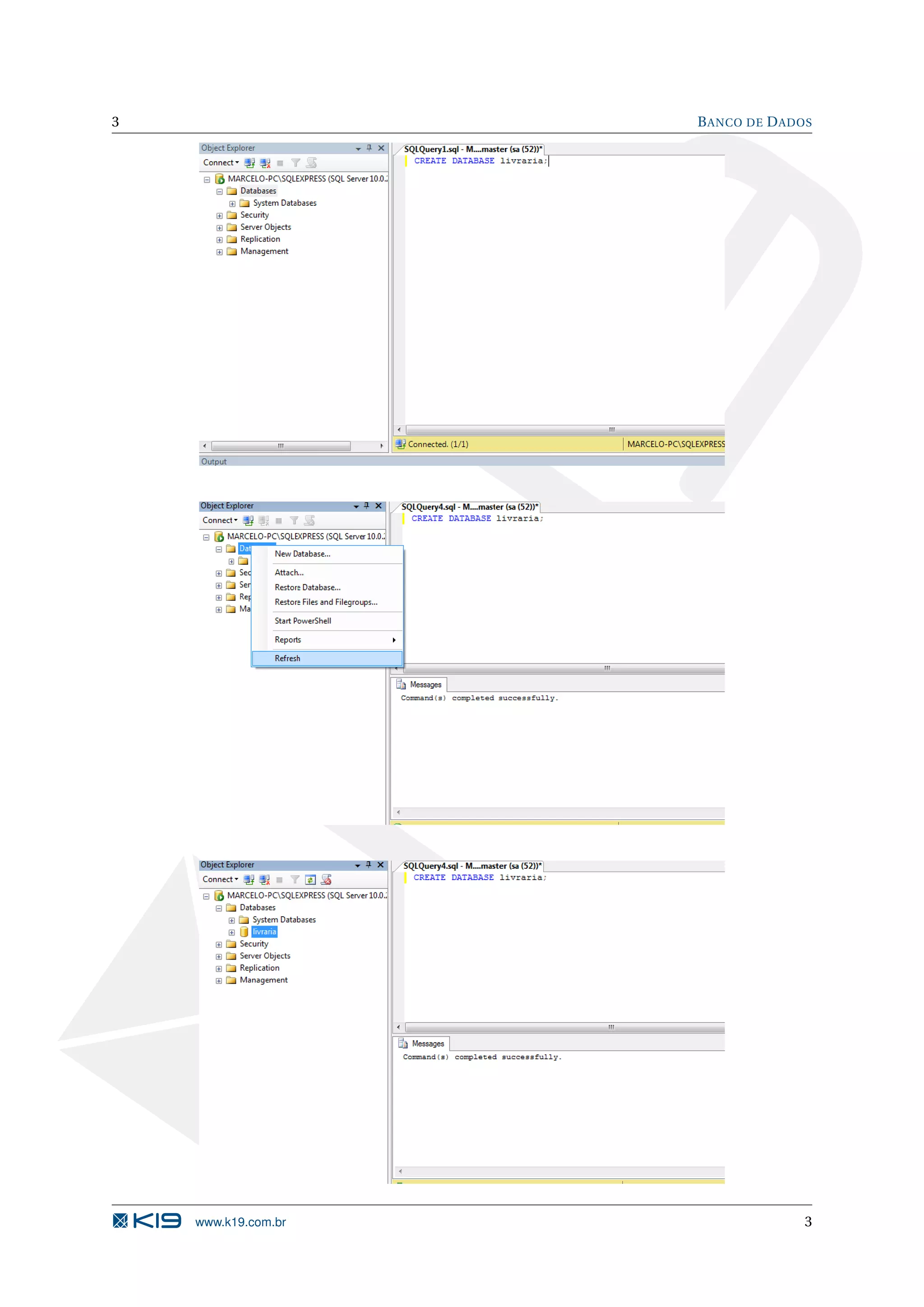 3 B ANCO DE D ADOS www.k19.com.br 3 
