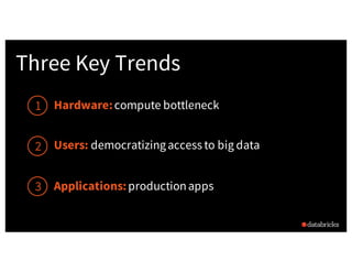 Trends for Big Data and Apache Spark in 2017 by Matei Zaharia Slide 7