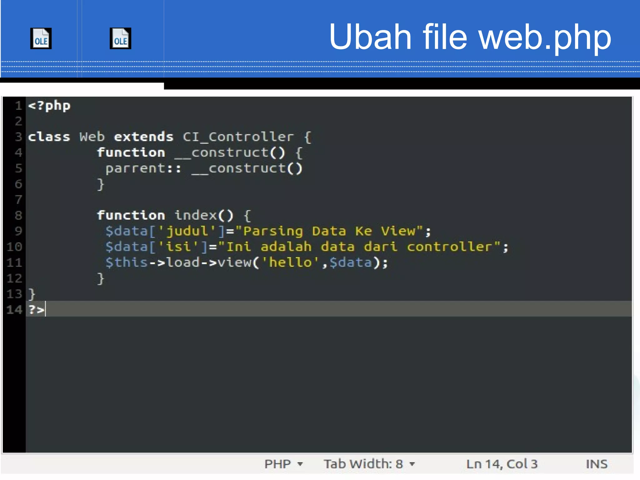 Ubah file web.php 