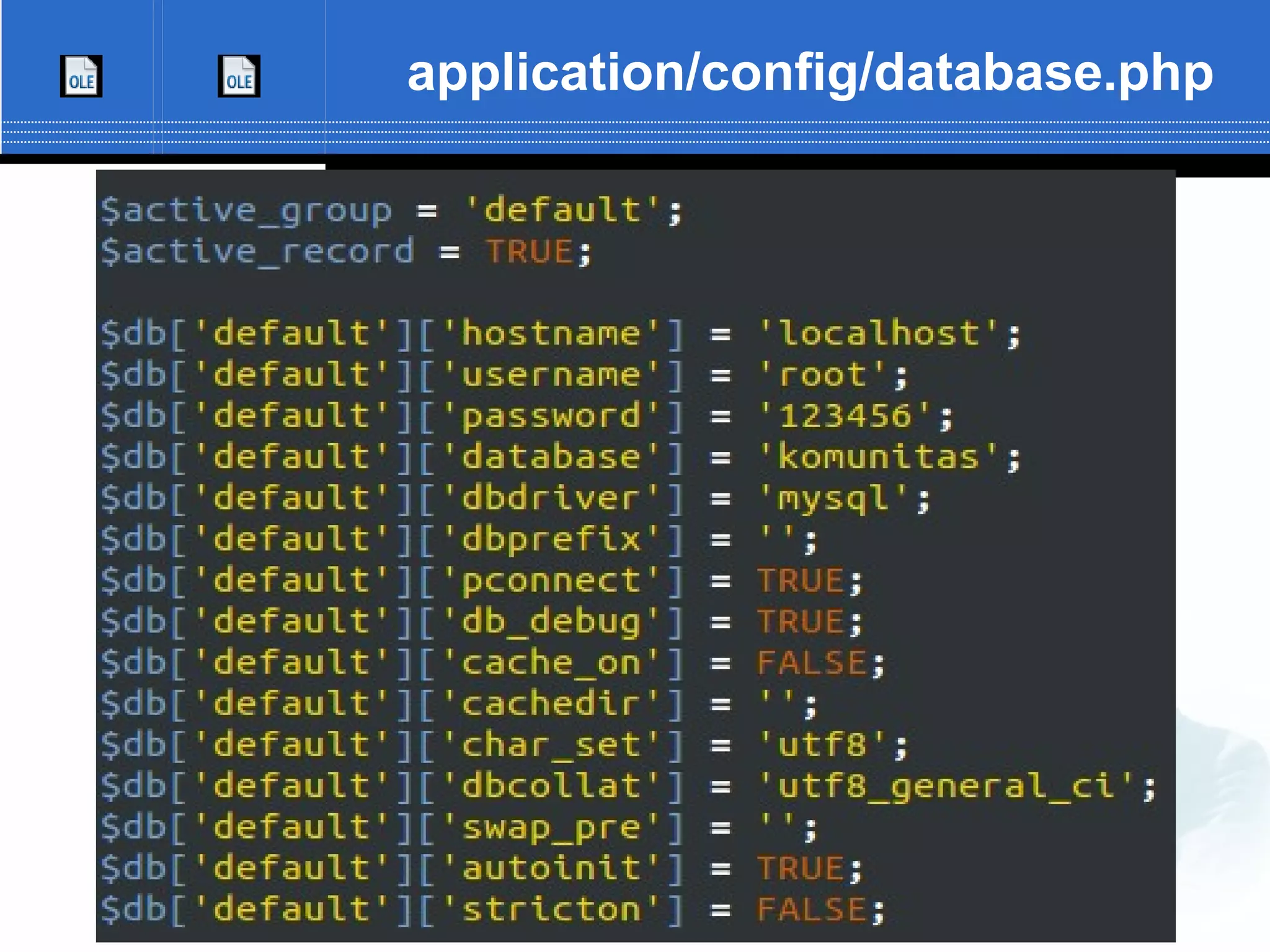 application/config/database.php 