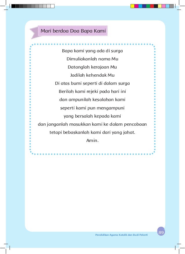 Pendidikan Agama Katolik dan Budi Pekerti