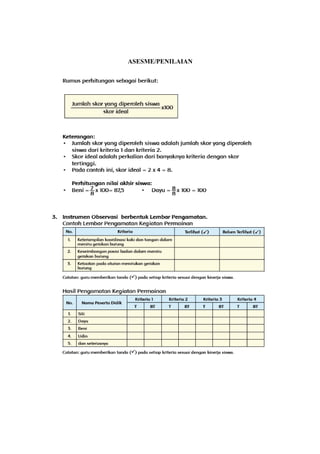 ASESME/PENILAIAN 
 