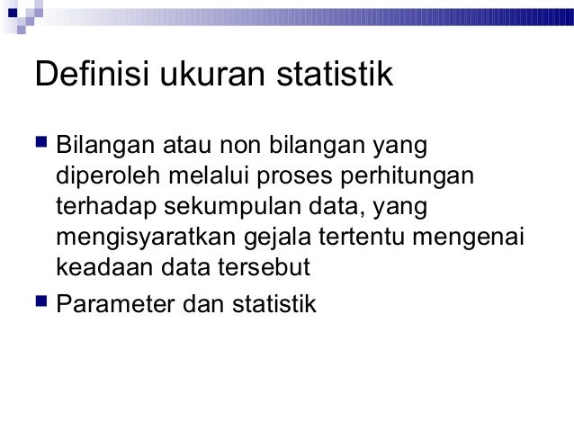 Ukuran statistik