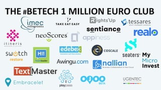 miDiagnostics
THE #BETECH 1 MILLION EURO CLUB
 
