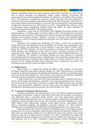 Adaptive Model of Empowering Traditional Communities in The Digital Era ...