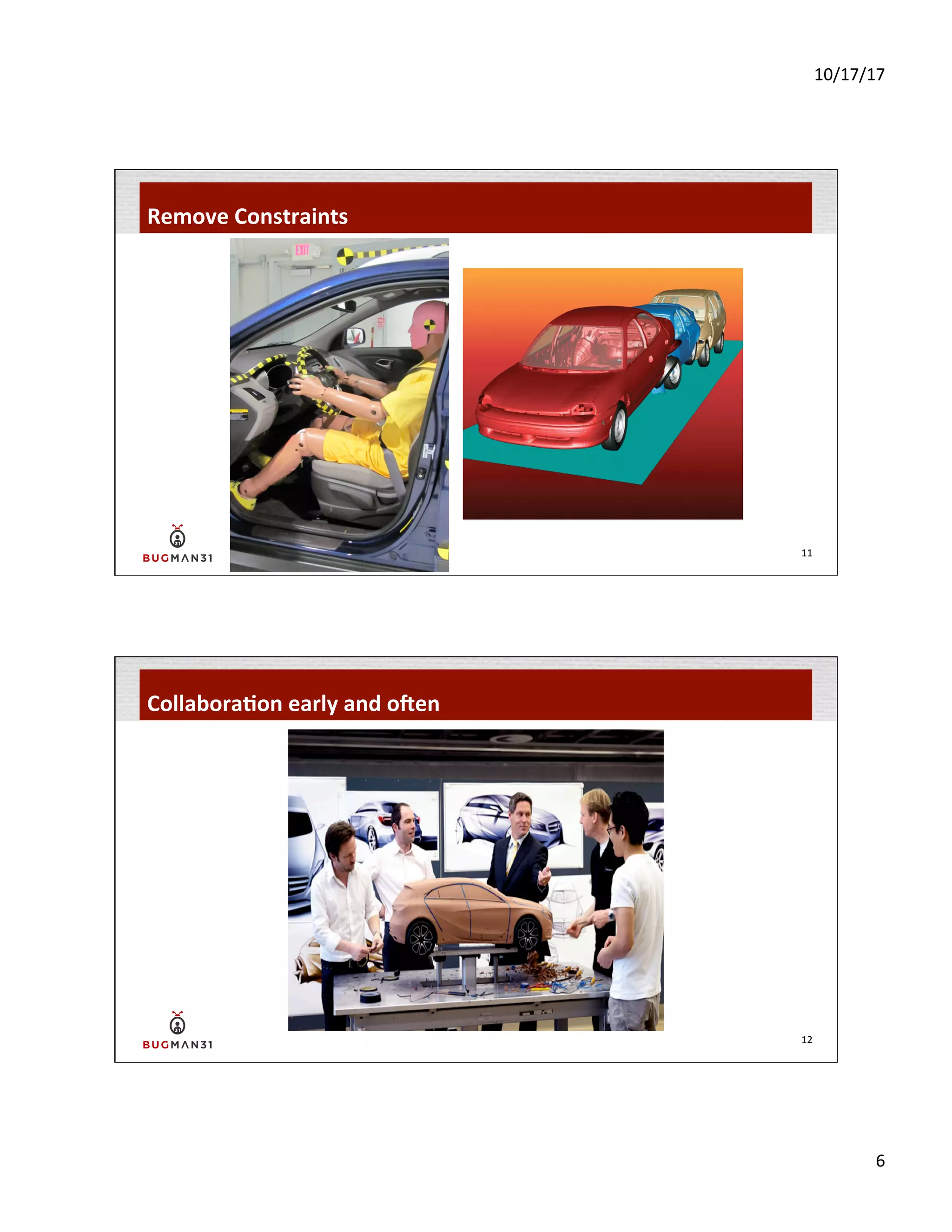 10/17/17	
  
6	
  
11	
  
Remove	
  Constraints	
  
12	
  
Collabora$on	
  early	
  and	
  oVen	
  
 