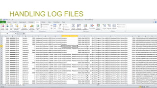 HANDLING LOG FILES
 