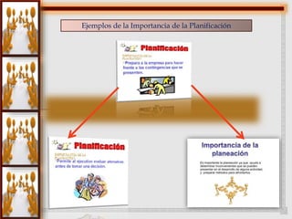 Ejemplos de la Importancia de la Planificación 
 